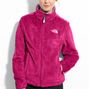 The North Face Women's OSITO LUX Fleece Full Zipper Jacket Size S Fushia Pink.